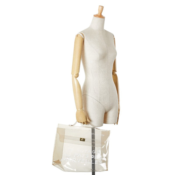 エルメス ビニールケリー 不思議の国 エルメスへの旅展 ハンドバッグ トートバッグ クリア ビニール レディース HERMES 【中古】