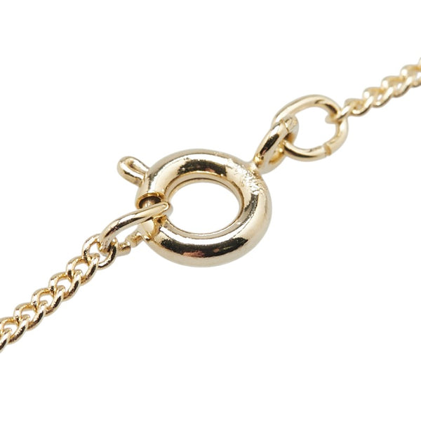 シャネル ココマーク ラウンド ストーン ネックレス ゴールド メッキ レディース CHANEL 【中古】