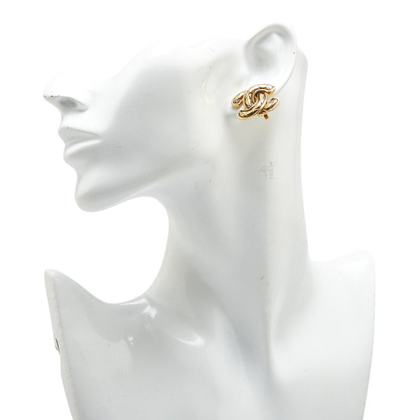 シャネル ココマーク マトラッセ イヤリング ゴールド メッキ レディース CHANEL 【中古】