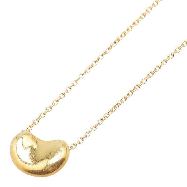 ティファニー ビーン ネックレス K18YG イエローゴールド レディース TIFFANY&Co. 【中古】