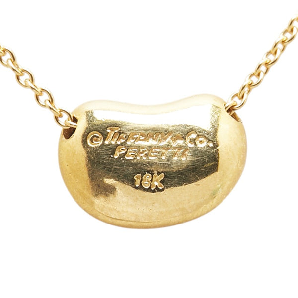 ティファニー ビーン ネックレス K18YG イエローゴールド レディース TIFFANY&Co. 【中古】