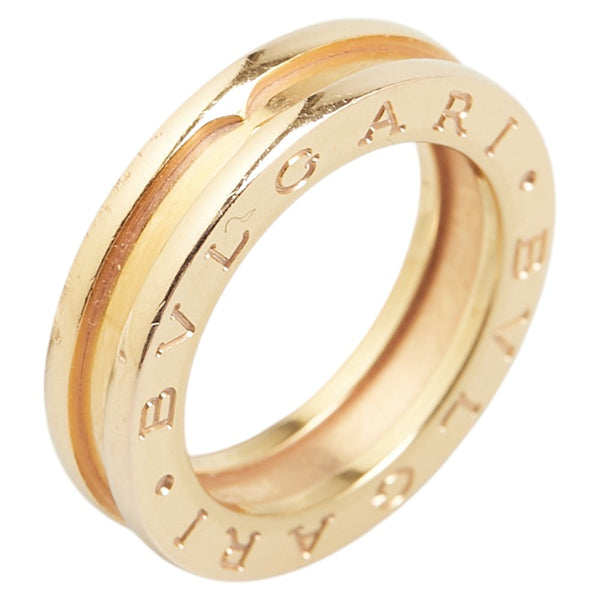 ブルガリ ビーゼロワン リング 指輪 #49 K18YG イエローゴールド レディース BVLGARI 【中古】