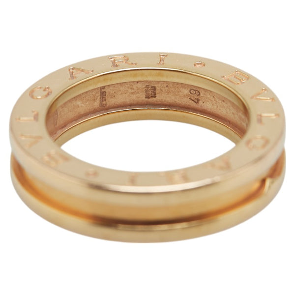 ブルガリ ビーゼロワン リング 指輪 #49 K18YG イエローゴールド レディース BVLGARI 【中古】