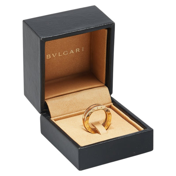 ブルガリ ビーゼロワン リング 指輪 #49 K18YG イエローゴールド レディース BVLGARI 【中古】
