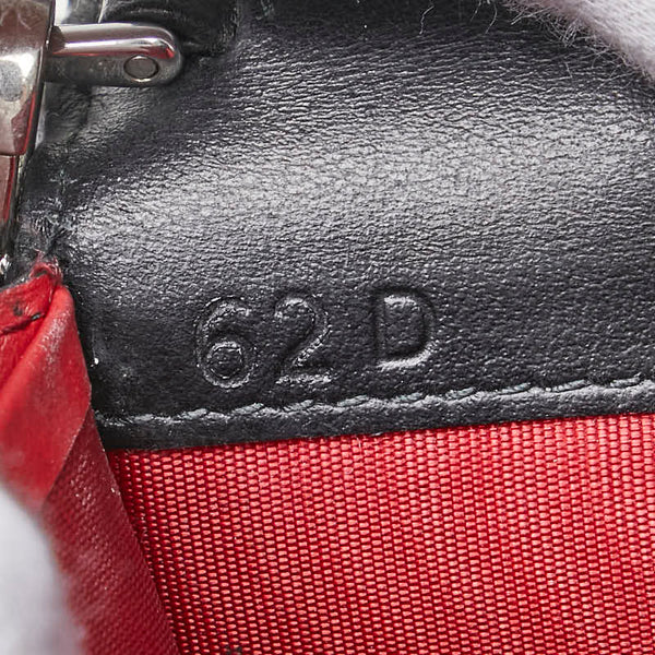 プラダ エレクトラ スタッズ チェーンウォレット ショルダーバッグ ブラック レッド レザー レディース PRADA 【中古】