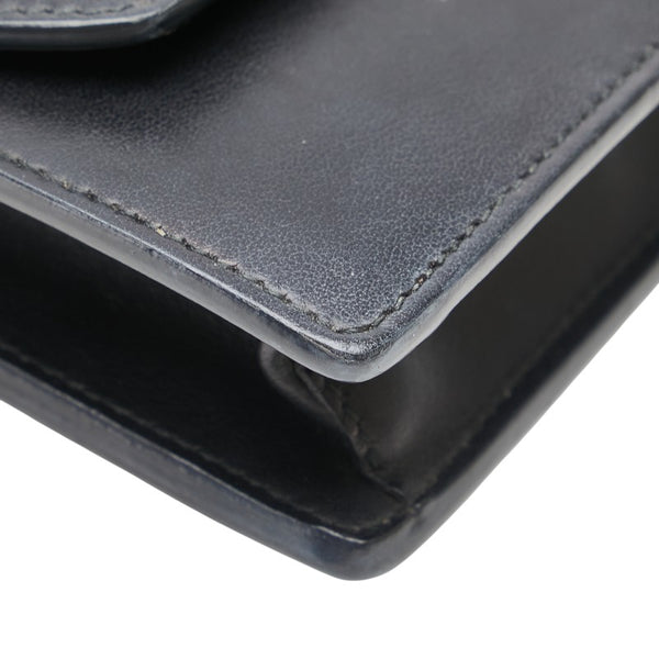 プラダ エレクトラ スタッズ チェーンウォレット ショルダーバッグ ブラック レッド レザー レディース PRADA 【中古】
