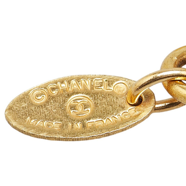シャネル ココマーク メダリオン ネックレス ゴールド メッキ レディース CHANEL 【中古】