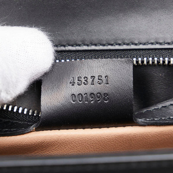 グッチ バンブー リリス コーラルスネーク ハンドバッグ ショルダーバッグ 2WAY 453751 ブラック マルチカラー レザー パイソン レディース GUCCI 【中古】