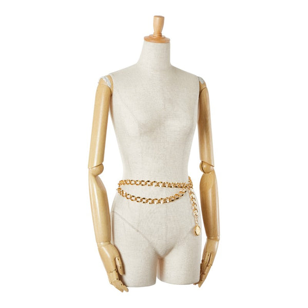 シャネル ココマーク メダリオン 31 カンボン チェーン ベルト ゴールド メッキ レディース CHANEL 【中古】