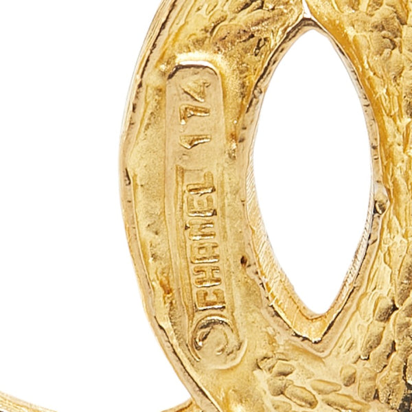 シャネル ココマーク ラインストーン ブローチ ゴールド メッキ レディース CHANEL 【中古】