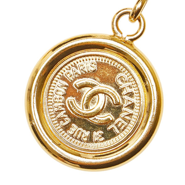 シャネル ココマーク 31 RUE CAMBONメダル モチーフ チェーン ベルト ゴールド メッキ レディース CHANEL 【中古】