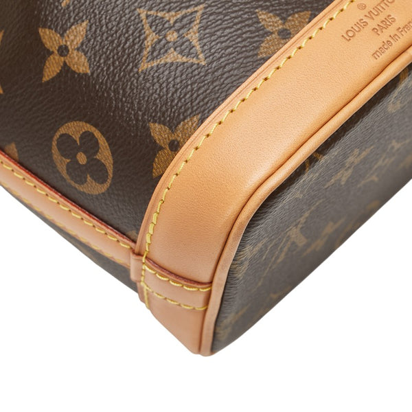 ルイ ヴィトン モノグラム ナノ ノエ ハンドバッグ ショルダーバッグ 2WAY M81266 ブラウン PVC レザー レディース LOUIS VUITTON 【中古】