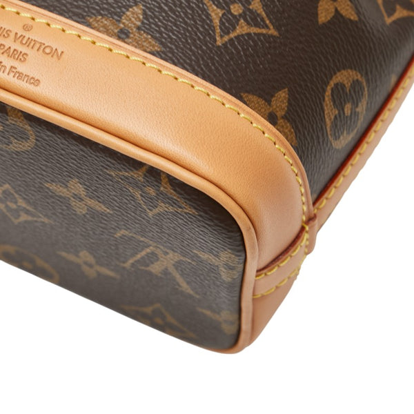ルイ ヴィトン モノグラム ナノ ノエ ハンドバッグ ショルダーバッグ 2WAY M81266 ブラウン PVC レザー レディース LOUIS VUITTON 【中古】