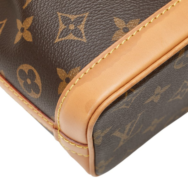 ルイ ヴィトン モノグラム ナノ ノエ ハンドバッグ ショルダーバッグ 2WAY M81266 ブラウン PVC レザー レディース LOUIS VUITTON 【中古】