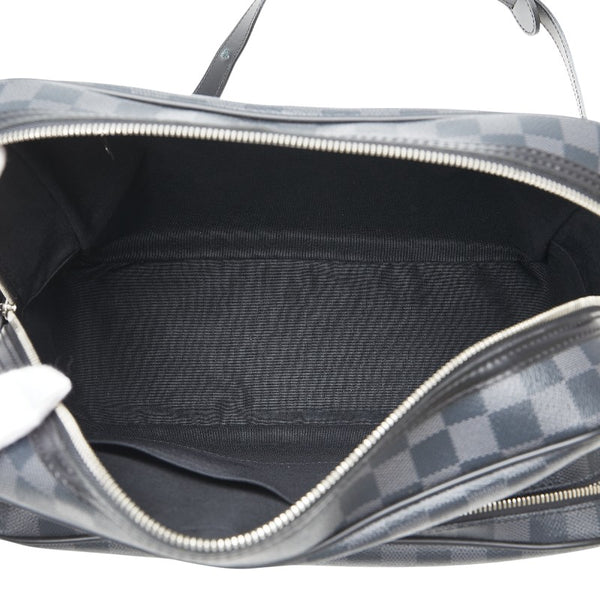ルイ ヴィトン ダミエ グラフィット イオ ショルダーバッグ N45252 グレー ブラック PVC レザー メンズ LOUIS VUITTON 【中古】