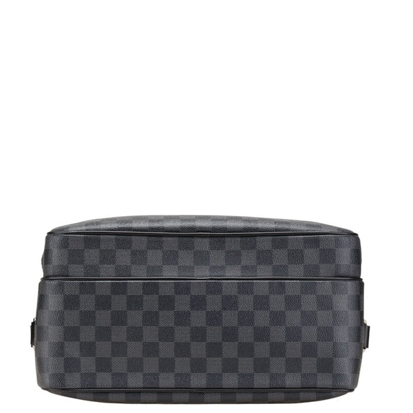 ルイ ヴィトン ダミエ グラフィット イオ ショルダーバッグ N45252 グレー ブラック PVC レザー メンズ LOUIS VUITTON 【中古】