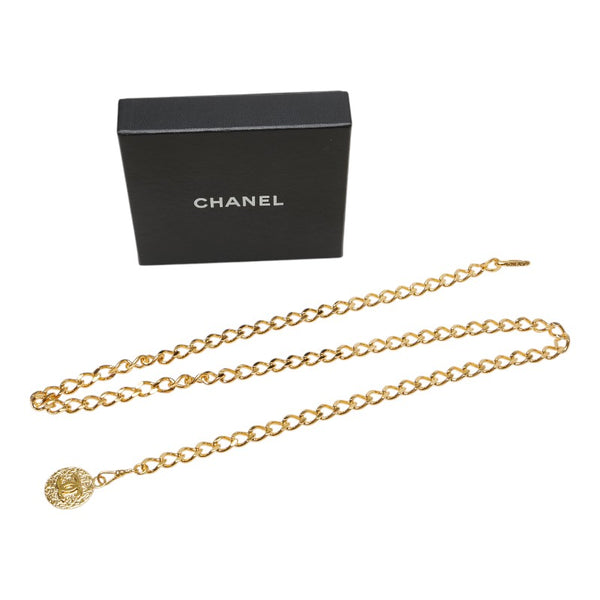 シャネル ココマーク チェーン ベルト ゴールド メッキ レディース CHANEL 【中古】