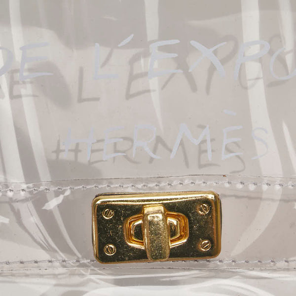 エルメス ビニールケリー 不思議の国 エルメスへの旅展 ハンドバッグ トートバッグ クリア ビニール レディース HERMES 【中古】