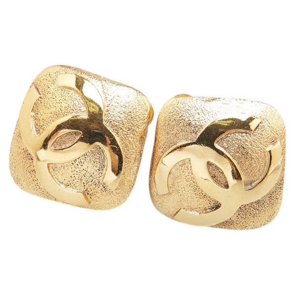 シャネル ココマーク ひし形 モチーフ イヤリング メッキ レディース CHANEL 【中古】