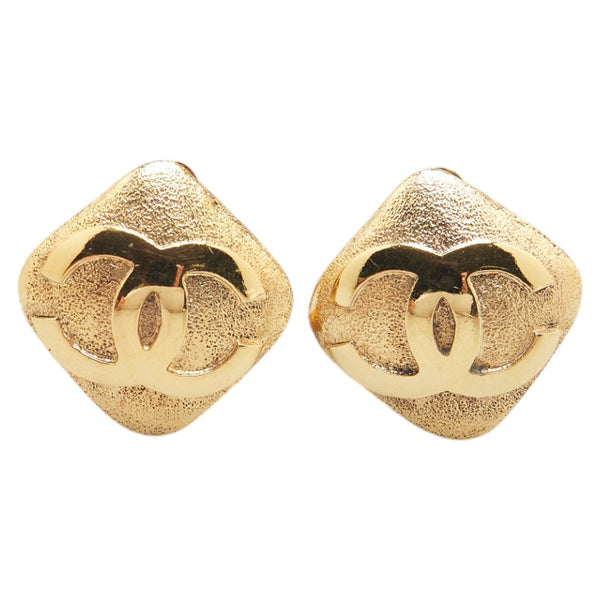 シャネル ココマーク ひし形 モチーフ イヤリング メッキ レディース CHANEL 【中古】