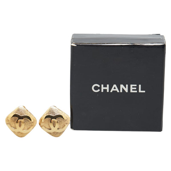 シャネル ココマーク ひし形 モチーフ イヤリング メッキ レディース CHANEL 【中古】