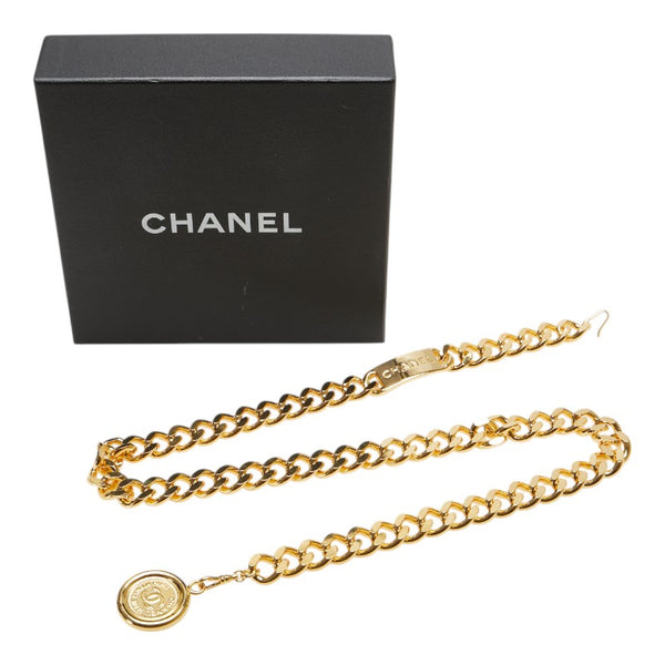 シャネル ヴィンテージ ココマーク 31 RUE CAMBON PARIS チェーン ベルト ゴールド メッキ レディース CHANEL 【中古】