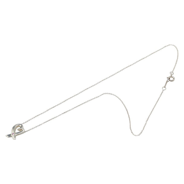 ティファニー パロマ ピカソ ラビングハート ネックレス シルバー SV925 シルバー レディース TIFFANY&Co. 【中古】