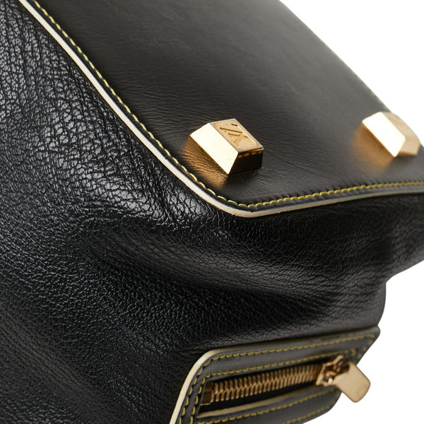 ルイ ヴィトン スハリ アンジェニューPM ハンドバッグ M91805 ブラック レザー レディース LOUIS VUITTON 【中古】