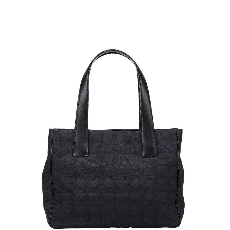 シャネル ニュートラトートPM トートバッグ ハンドバッグ ブラック キャンバス レザー レディース CHANEL 【中古】