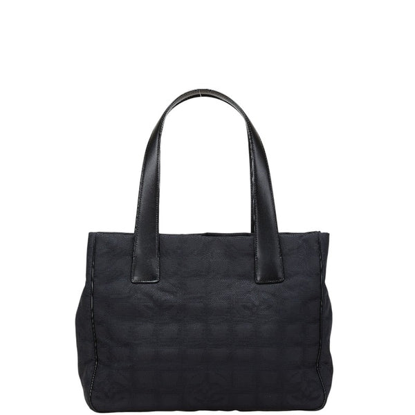 シャネル ニュートラトートPM トートバッグ ハンドバッグ ブラック キャンバス レザー レディース CHANEL 【中古】