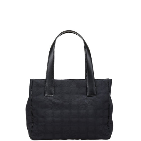 シャネル ニュートラトートPM トートバッグ ハンドバッグ ブラック キャンバス レザー レディース CHANEL 【中古】