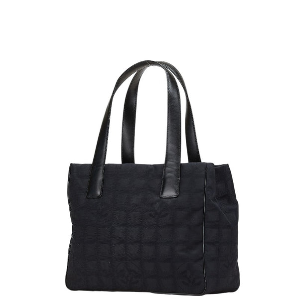 シャネル ニュートラトートPM トートバッグ ハンドバッグ ブラック キャンバス レザー レディース CHANEL 【中古】