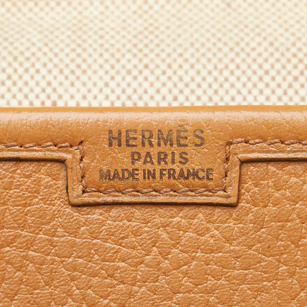 エルメス ジジェGM セカンドバッグ クラッチバッグ ブラウン レザー レディース HERMES 【中古】