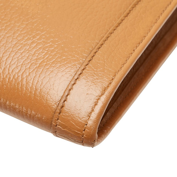 エルメス ジジェGM セカンドバッグ クラッチバッグ ブラウン レザー レディース HERMES 【中古】