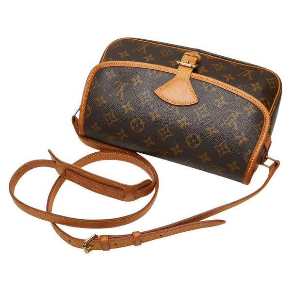 ルイ ヴィトン モノグラム ソローニュ 斜め掛け ショルダーバッグ M42250 ブラウン PVC レザー レディース LOUIS VUITTON 【中古】