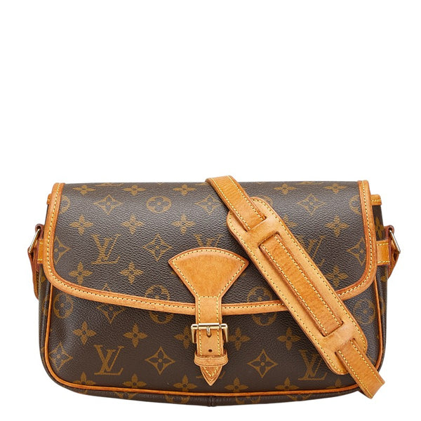 ルイ ヴィトン モノグラム ソローニュ 斜め掛け ショルダーバッグ M42250 ブラウン PVC レザー レディース LOUIS VUITTON 【中古】
