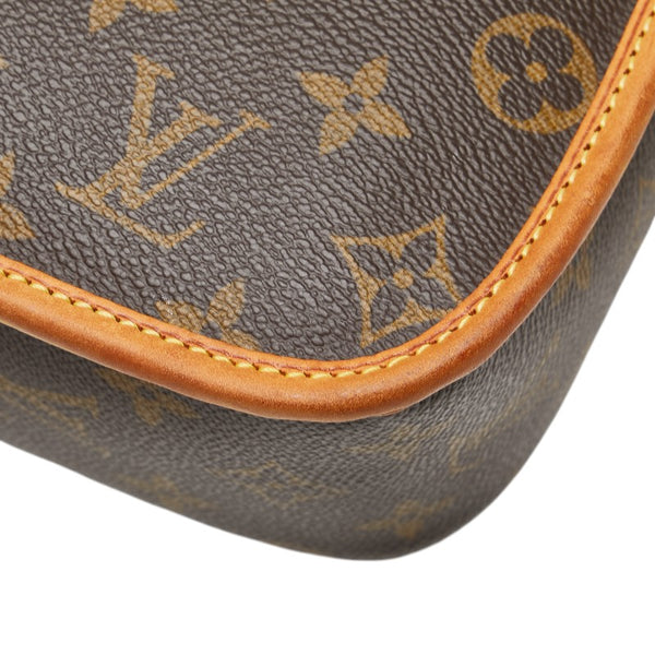ルイ ヴィトン モノグラム ソローニュ 斜め掛け ショルダーバッグ M42250 ブラウン PVC レザー レディース LOUIS VUITTON 【中古】
