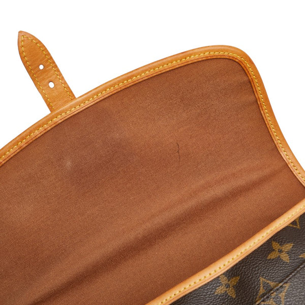 ルイ ヴィトン モノグラム ソローニュ 斜め掛け ショルダーバッグ M42250 ブラウン PVC レザー レディース LOUIS VUITTON 【中古】
