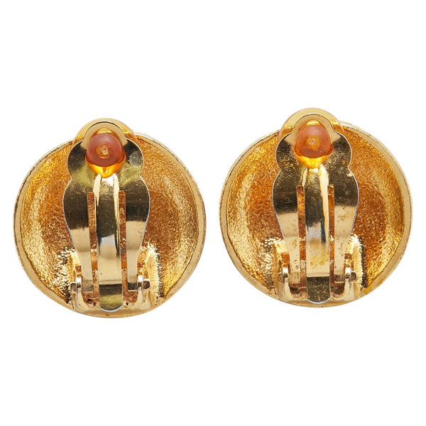 シャネル ココマーク ラウンド イヤリング ゴールド メッキ レディース CHANEL 【中古】