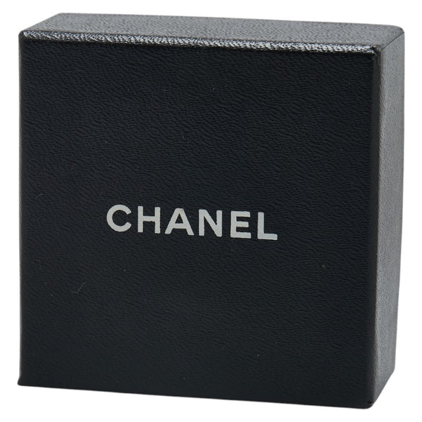 シャネル ココマーク ラウンド イヤリング ゴールド ブラック メッキ シェル レディース CHANEL 【中古】