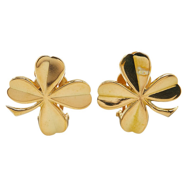 シャネル クローバー モチーフ イヤリング ゴールド メッキ レディース CHANEL 【中古】
