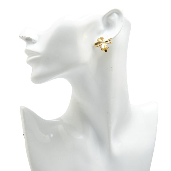 シャネル クローバー モチーフ イヤリング ゴールド メッキ レディース CHANEL 【中古】