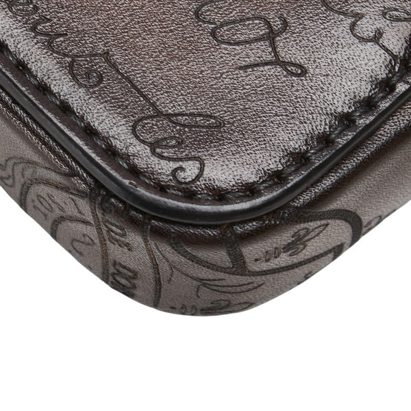ベルルッティ アンジュール ナノ スクリット ウエストバッグ ボディバッグ ブラウン レザー レディース Berluti 【中古】