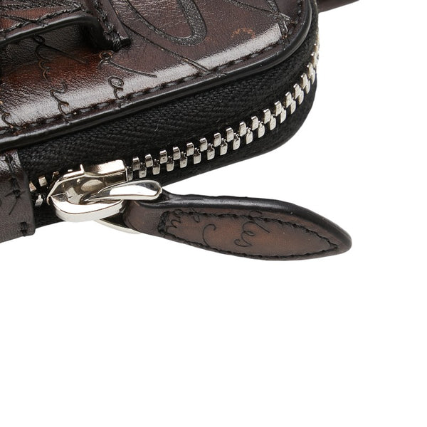 ベルルッティ アンジュール ナノ スクリット ウエストバッグ ボディバッグ ブラウン レザー レディース Berluti 【中古】