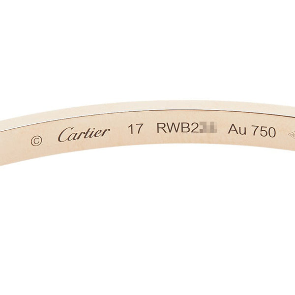 カルティエ ラブブレスレットSM 10Pダイヤ ブレスレット K18PG ピンクゴールド レディース CARTIER 【中古】