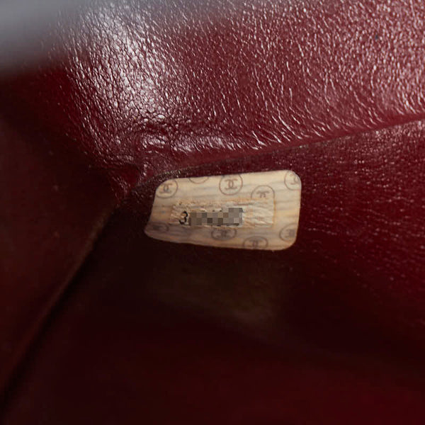 シャネル ココマーク デカマトラッセ34 斜め掛け チェーン ショルダーバッグ ブラック レザー レディース CHANEL 【中古】