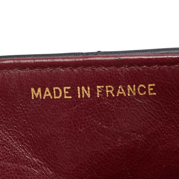 シャネル ココマーク デカマトラッセ34 斜め掛け チェーン ショルダーバッグ ブラック レザー レディース CHANEL 【中古】