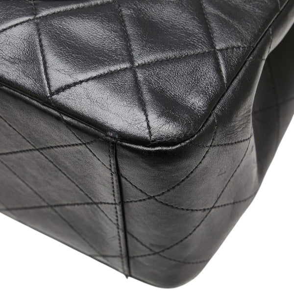 シャネル ココマーク デカマトラッセ34 斜め掛け チェーン ショルダーバッグ ブラック レザー レディース CHANEL 【中古】