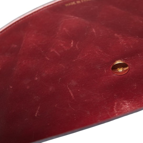 シャネル ココマーク デカマトラッセ34 斜め掛け チェーン ショルダーバッグ ブラック レザー レディース CHANEL 【中古】