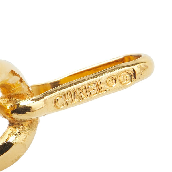 シャネル ココマーク 31 RUE CAMBON PARIS ベルト ゴールド ブラック メッキ レザー レディース CHANEL 【中古】